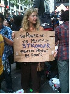 The Power of the People is Stronger than the People in Power.